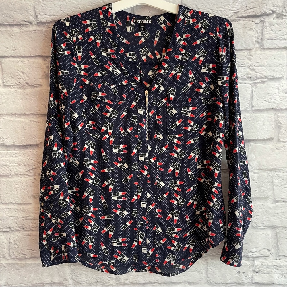 EXPRESS QUARTER ZIP PORTOFINO SHIRT LIPSTICK S